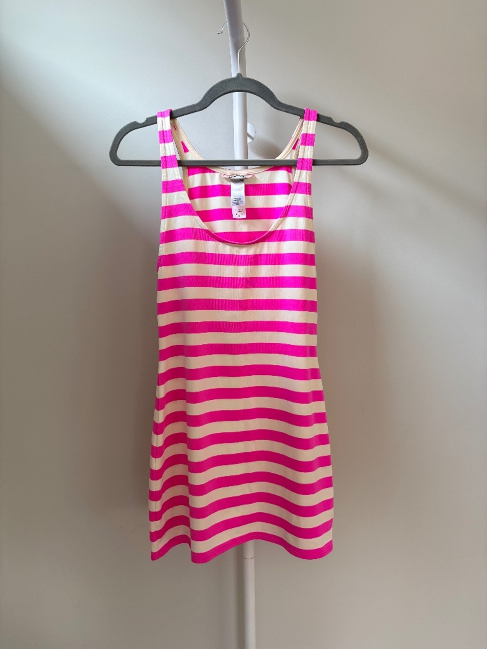 Vintage Juicy Couture Pink Striped Swim Cover-Up Dress Size M